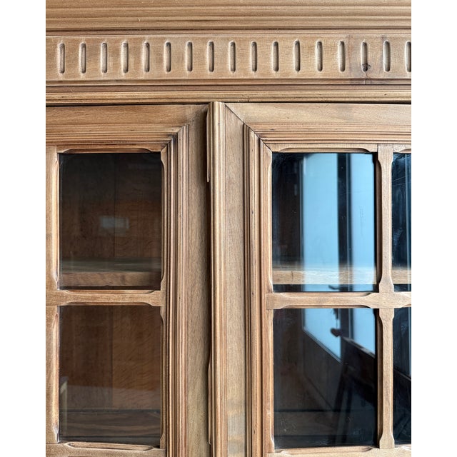 Antique Glass-Fronted Bookcase, 1890s For Sale - Image 9 of 14