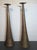This product is a pair of vintage arts and crafts hammered copper candlestick candle holders, standing tall at 20 inches....
