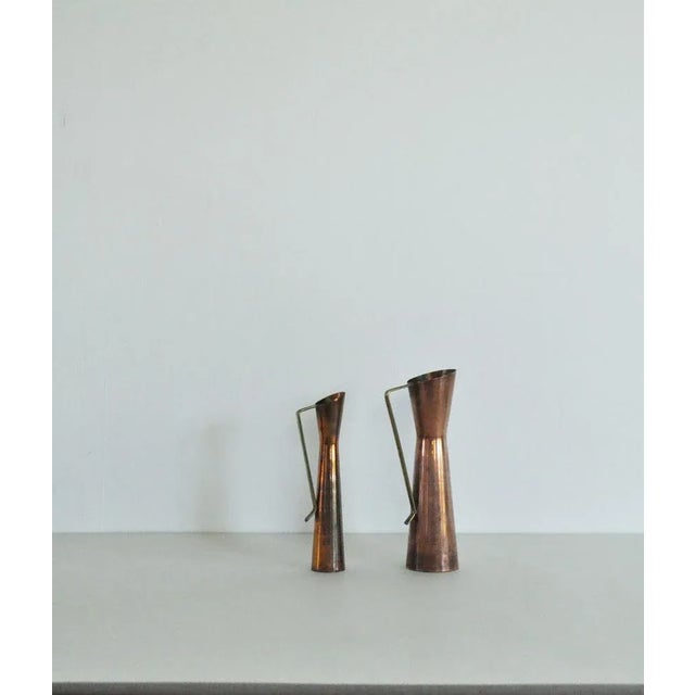 Flower Vases in Copper, 1950s, Set of 2 For Sale - Image 3 of 11