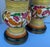 Mid-Century Italian Double Gourd Hand Painted Pottery Table Lamps - Pair For Sale - Image 4 of 7