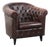 English-Style Chesterfield Club Chair in Cowhide Leather For Sale