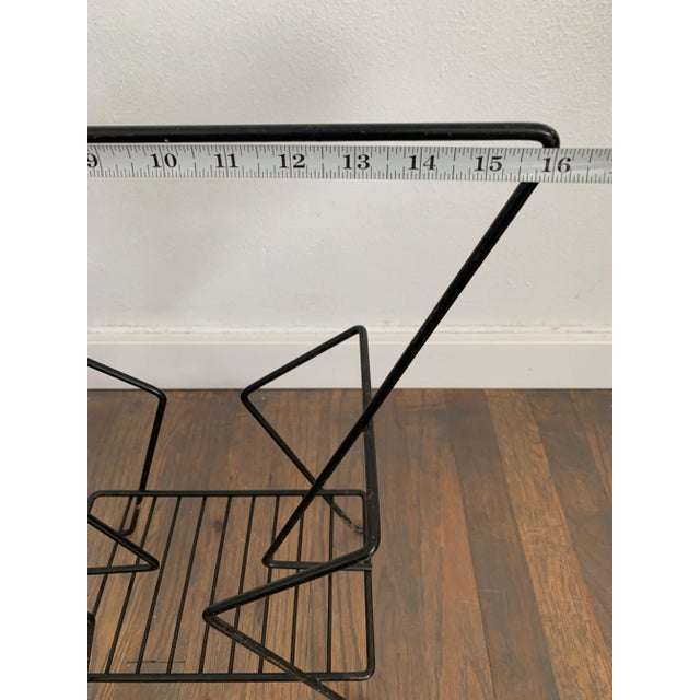 Mid 20th Century Mid-Century Modern Wire Magazine Rack For Sale In Seattle - Image 6 of 9