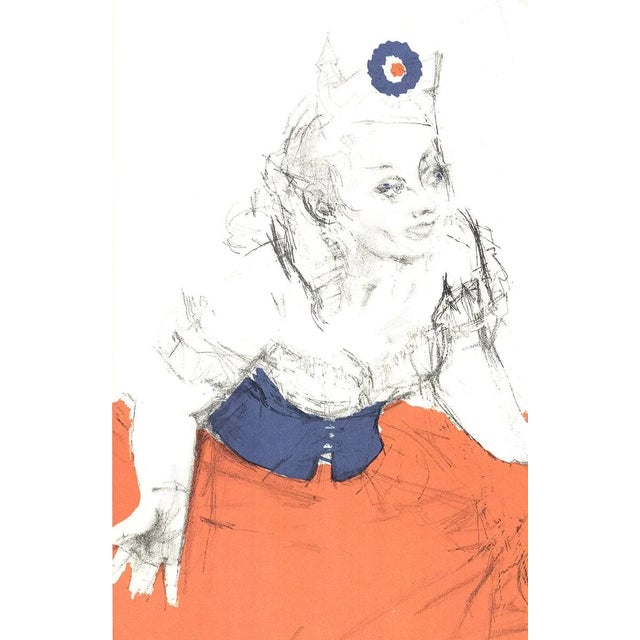 Artist: Jack Levine Title: Marianne & The Goddess of Liberty Year: 1967 Signed: No Medium: Lithograph Paper Size: 28 x 21...