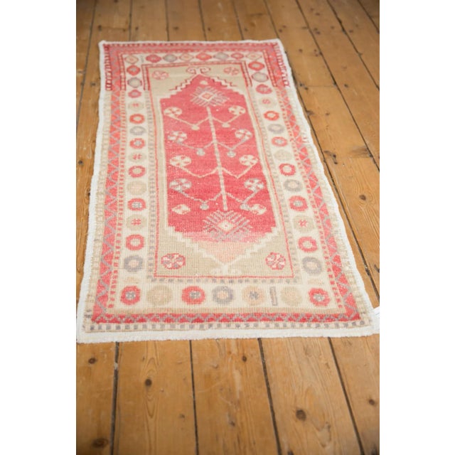 Vintage Distressed Oushak Rug Runner - 2'2" X 4'4" For Sale - Image 4 of 9