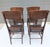 Antique Pressed Back Oak Dining Chairs With Leather Seats - Set of 4 For Sale - Image 11 of 18