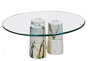 Low Coffee Table in Marble by Samuele Brianza
