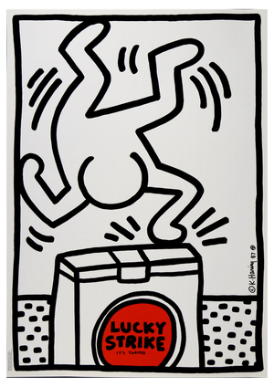 Keith Haring, Lucky Strike (#A), 1987, Very Large Silkscreen