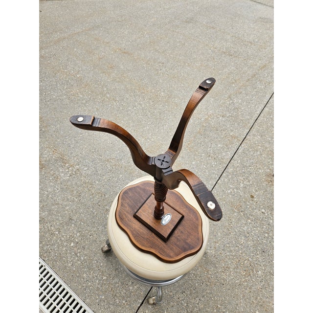 Brandt Mahogany Oval Side Table Candle Stand For Sale - Image 9 of 12