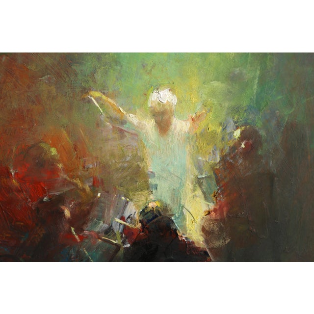 American William Harnden, Mid-Concert, Oil on Board For Sale - Image 3 of 5