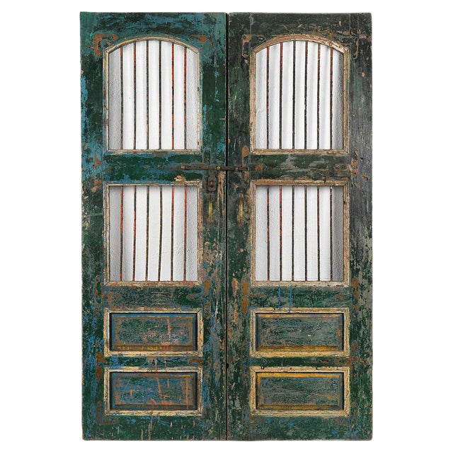 Vintage Weathered Wooden Door For Sale