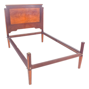Portuguese Mahogany Double Bed, 1890