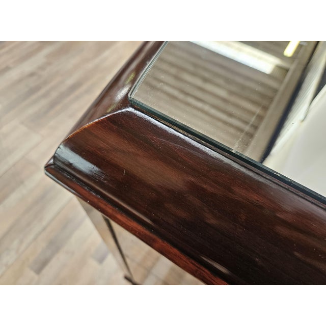 Art Deco Milanese Sideboard in Walnut Burl with Mirrored Top, 1940 For Sale - Image 9 of 18