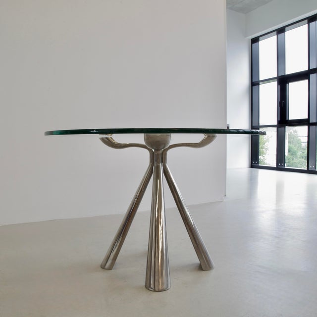 1970s Round Dining Table by Vittorio Introini for Saporiti, 1972 For Sale - Image 5 of 8