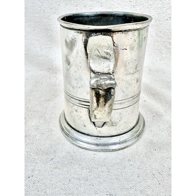 Late 19th Century Antique Pewter Pint For Sale - Image 5 of 9