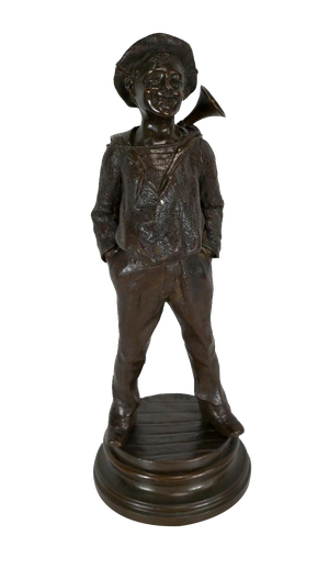 J. Rousseau, The Child, Early 20th Century, Bronze
