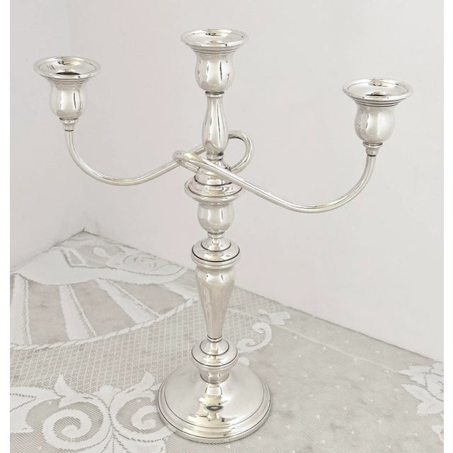 Vintage Sterling Silver Lord Saybrook Twisted Branch Candelabra For Sale - Image 11 of 11