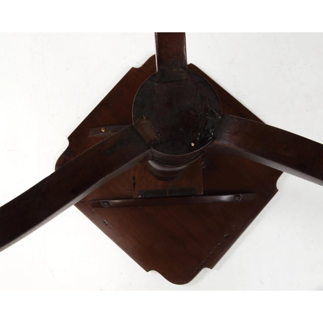 18th Century Federal Mahogany Tilt Top Candle Table Antique For Sale - Image 11 of 13