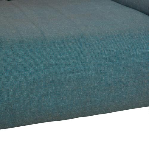 Grata 3-Seater Sofa in Petrol Blue Fabric from Rolf Benz For Sale - Image 6 of 13