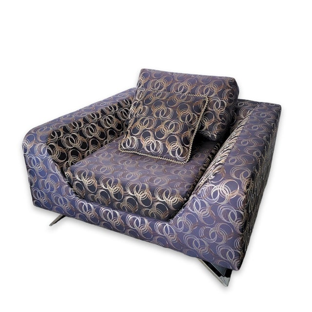 2010s Pair Thayer Coggin Lounge Chairs by Stanley Jay Friedman Model 1167-103 44" For Sale - Image 5 of 12