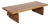 Organic Modern Minimalist Mid Century Lane Brutalist Platform Coffee Table Interlocking Contrasting Inlayed Top and Slab Base For Sale