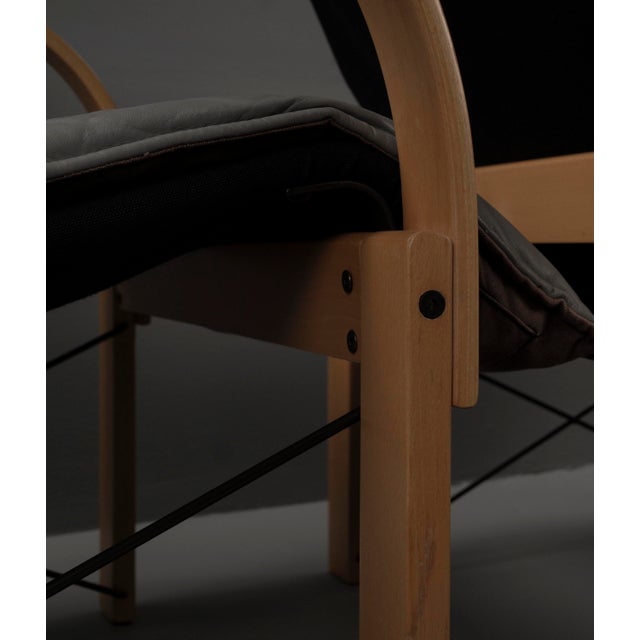 Leather Armchair by Tord Björklund for Ikea, 1980s For Sale - Image 16 of 18