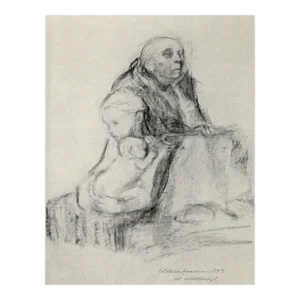 1940s "Soldatenfrauen 15" Collotype by Kathe Kollwitz