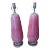 Pair of Vintgae Pink and Gold Murano Style Table Lamps For Sale