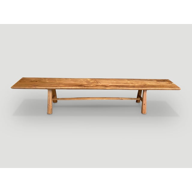 2010s Andrianna Shamaris Mid-Century Couture Bench For Sale - Image 5 of 6