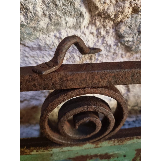Antique French Double-Sided Shop Sign in Iron Frame, 1890s For Sale - Image 13 of 18