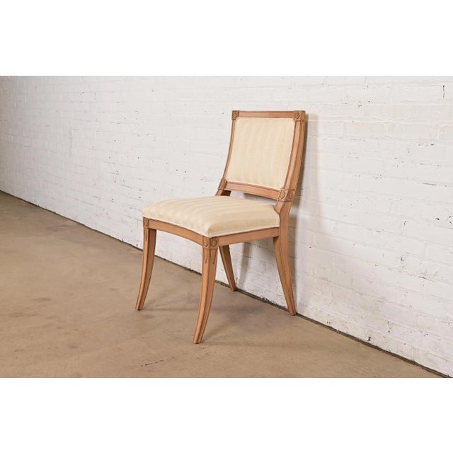 Hickory Chair Klismos or French Regency Louis XVI Carved Side Chair or Dining Chair For Sale - Image 13 of 13