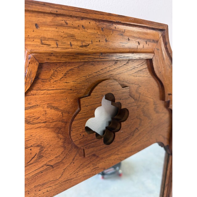 1970’s Vintage Thomasville Walnut Wall Mirrors – A Pair For Sale - Image 12 of 12