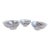 Antique English Stuart Crystal Footed Finger Bowls Nut Dishes - Set of 3 For Sale