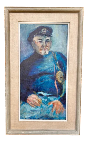 Ruben, Captain, Mid-20th Century, Oil on Board, Framed