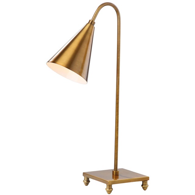 Sleek and glamorous, this contemporary table lamp adds modern luxury to the living room or home office. Inspired by the...