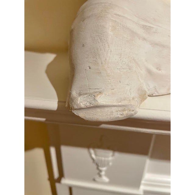 Off-white Plaster Bust of a Young Boy For Sale - Image 8 of 9