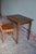 Wood Antique Oak Writing Desk with Chair, Set of 2 For Sale - Image 7 of 10