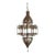 Moroccan Hanging Glass Lantern in Moorish Star Shape For Sale