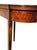 Wood 19th Century Federal Style Mahogany & Satinwood Inlaid Card Table – Antique Hepplewhite Flip-Top Game / Demilune Console Table For Sale - Image 7 of 14