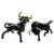 1950's Ceramic Black Bull Figurine With White Horns, a Pair For Sale - Image 13 of 13