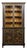 19th Century English Black and Gold Chinoiserie Bookcase with Glass Doors For Sale