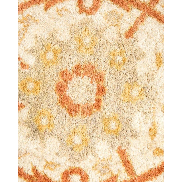 Traditional Mogul, One-of-a-Kind Hand-Knotted Area Rug in Ivory, 6' 2" x 8' 10" For Sale - Image 3 of 8