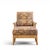 McGuire Umbria Rattan and Wicker Lounge Chair with Ottoman The chair measures: 33 wide x 43 deep x 38 high, with a seat...