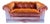 1980s Henredon Schoonbeck Peach Velvet Tuxedo Sofa For Sale