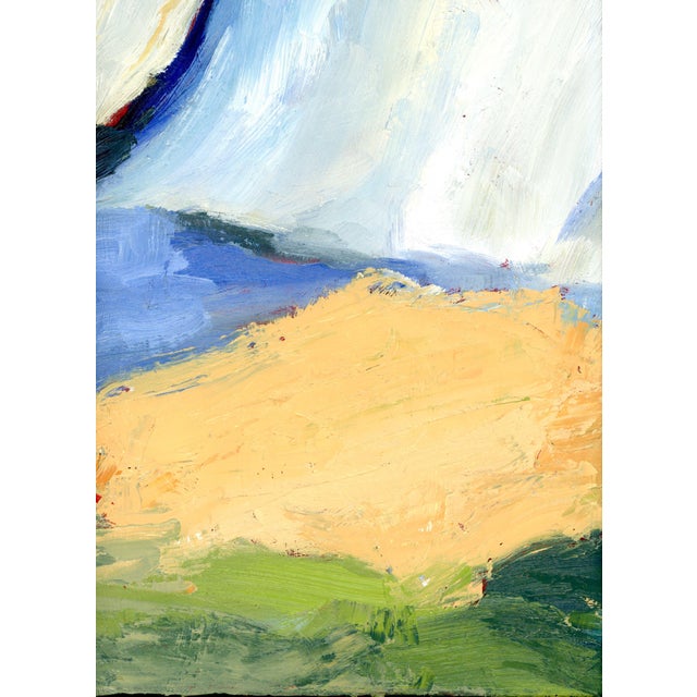 Nautical Cliffside 3, Mixed Media Expressionist Seascape Landscape Oil Painting For Sale - Image 3 of 14