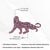 Mid 20th Century Retro Pavé Set Ruby Panther Brooch - Unisex Gift for Animal Lovers For Sale - Image 11 of 13