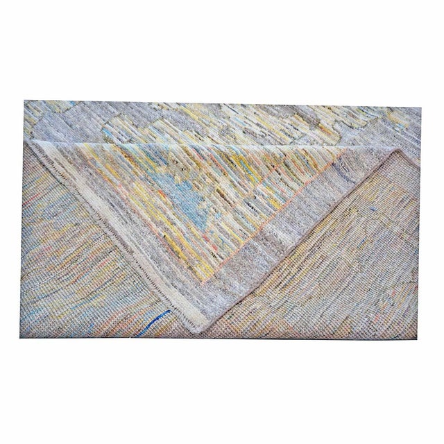 21st Century Turkish Oushak Wool 13x19 Slate Blue & Grey Handmade Oversized Area Rug #1144105 For Sale - Image 11 of 11