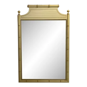 Vintage Faux Bamboo Mirror by Henry Link