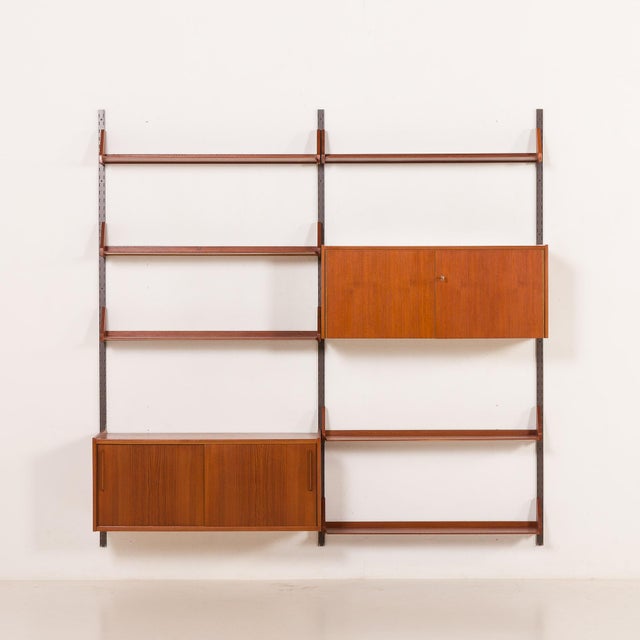 Wood Mid-Century Teak Wall Unit by Dieter Reinhold for WK Möbel, Germany, 1960s For Sale - Image 7 of 18
