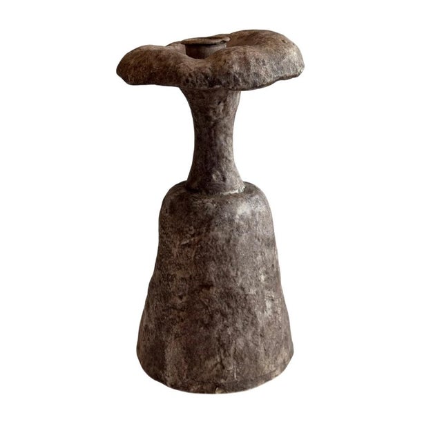 Mid-Century Modern Vintage Italian Figural Woman Ceramic Candle Holder For Sale - Image 3 of 11