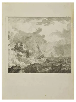 Pierre Quentin Chedel, The Ocean, Etching, 1755